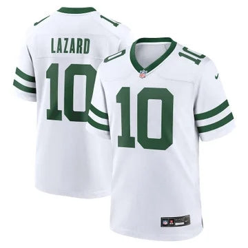 New York Jets #10 Allen Lazard Game Jersey – Men, Legacy White 3