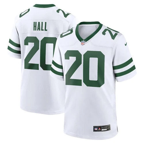 New York Jets #20 Breece Hall Game Men Jersey – Legacy White 4