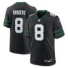 New York Jets #8 Aaron Rodgers Alternate Game Men Jersey – Legacy Black 2