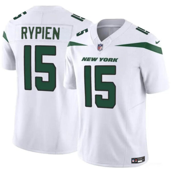 New York Jets #15 Brett Rypien 2023 FUSE White Vapor Untouchable Limited Jersey