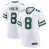 New York Jets #8 Aaron Rodgers Game Men Jersey – Legacy White 1