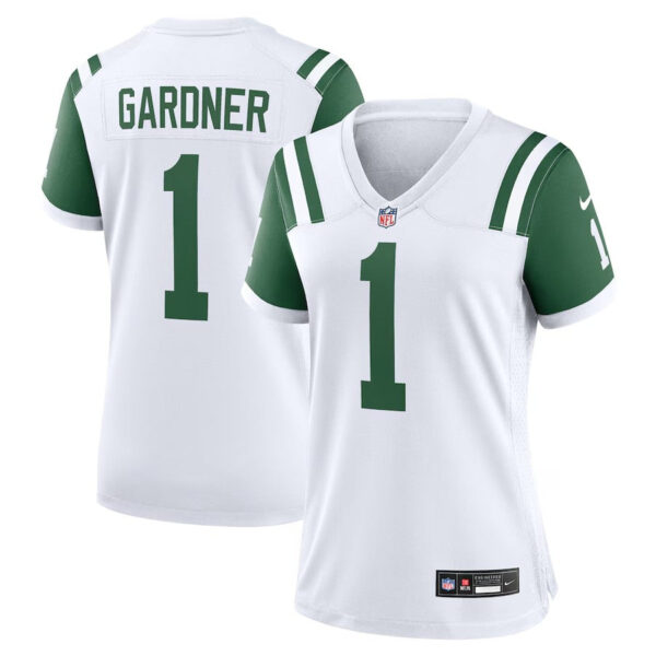 New York Jets #1 Ahmad Sauce Gardner Classic Alternate Game Jersey – White