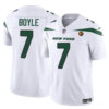 New York Jets #7 Tim Boyle White 2023 FUSE With John Madden Patch Vapor Jersey