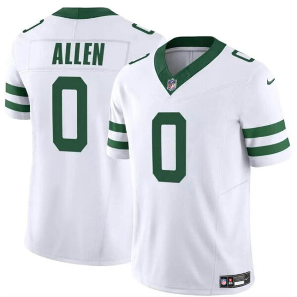 New York Jets #0 Braelon Allen White 2024 FUSE Vapor Limited Stitched Jersey