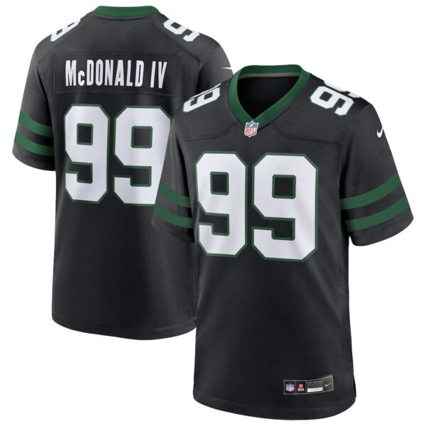 New York Jets #99 Will Mcdonald IV Alternate Game Jersey Legacy Black