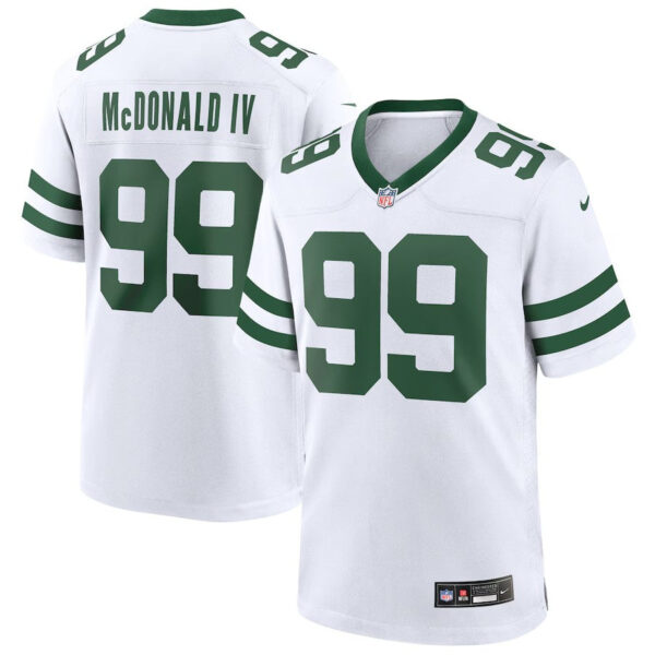 New York Jets #99 Will Mcdonald IV Game Jersey Legacy White