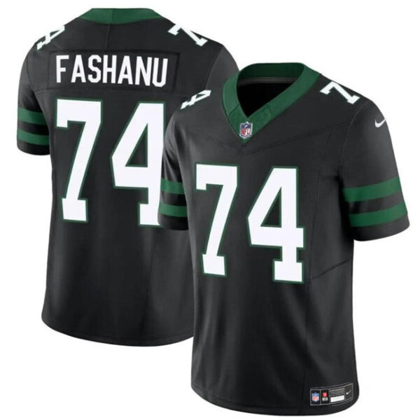 New York Jets #74 Olu Fashanu Black 2024 FUSE Vapor Untouchable Limited Jersey