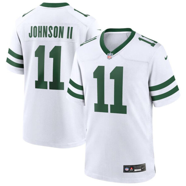 New York Jets #11 Jermaine Johnson II Game Jersey Legacy White