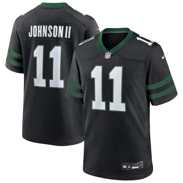 New York Jets #11 Jermaine Johnson II Alternate Game Jersey Legacy Black