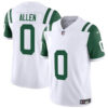 New York Jets #0 Braelon Allen White Classic Alternate Vapor FUSE Limited Stitched Jersey