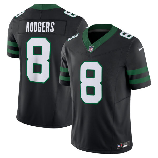 Aaron Rodgers New York Jets Nike Alternate Vapor FUSE Limited Jersey Legacy Black