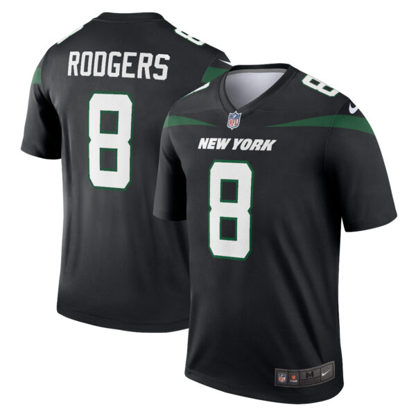 Aaron Rodgers New York Jets Nike Alternate Legend Player Performance Top Black