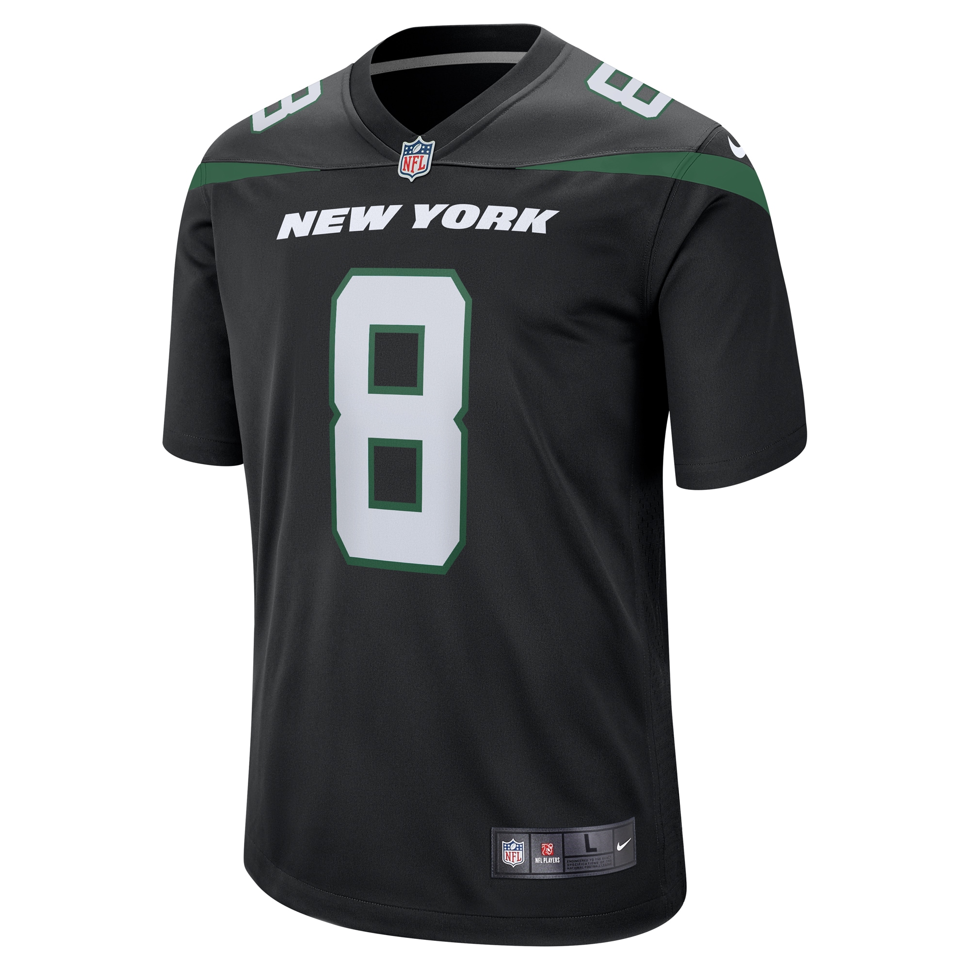 Aaron Rodgers New York Jets Nike Game Jersey Black - Image 2