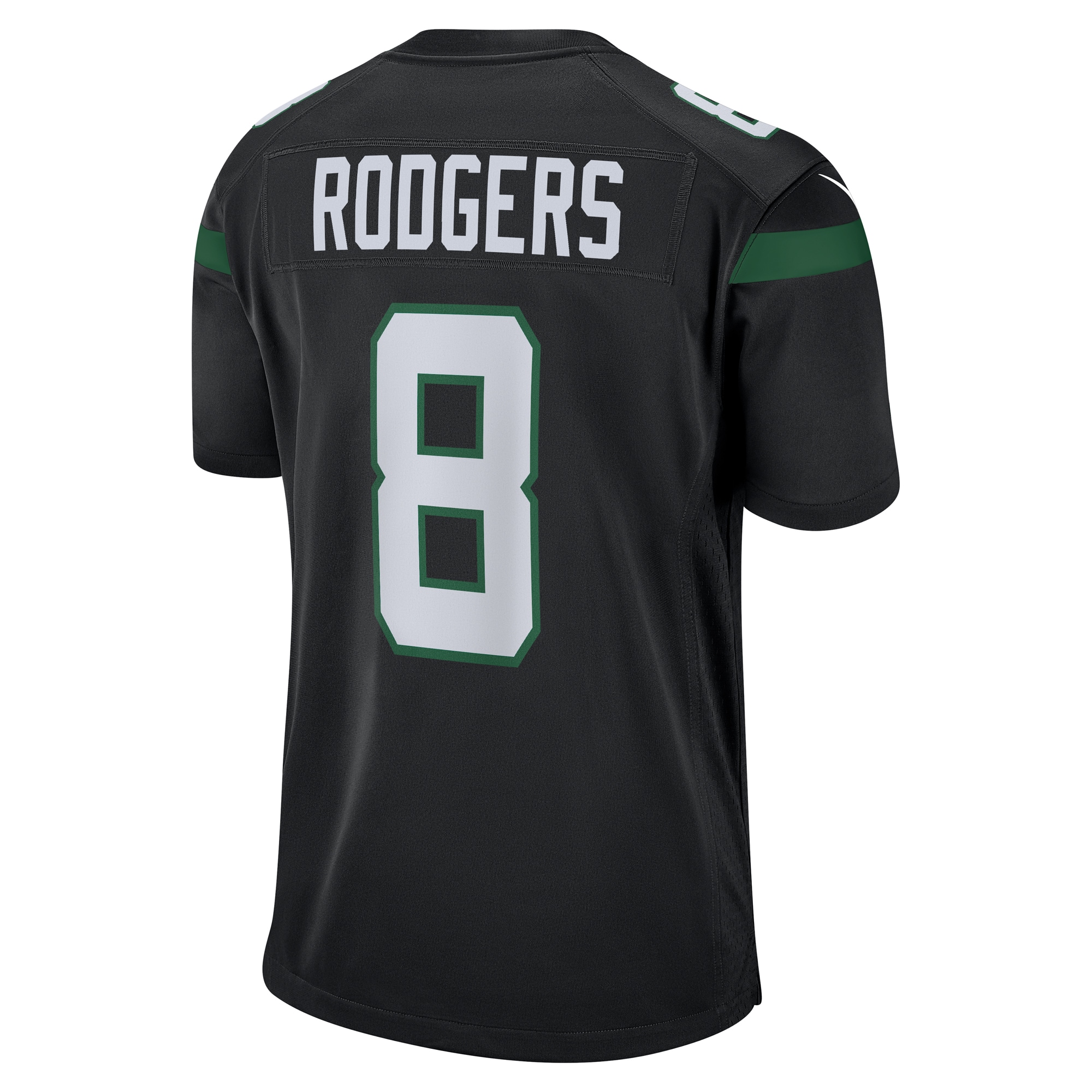 Aaron Rodgers New York Jets Nike Game Jersey Black - Image 3