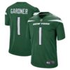 Ahmad Sauce Gardner New York Jets Nike Player Game Jersey Green