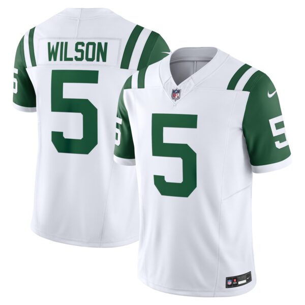 Garrett Wilson New York Jets Nike Classic Alternate Vapor FUSE Limited Jersey White