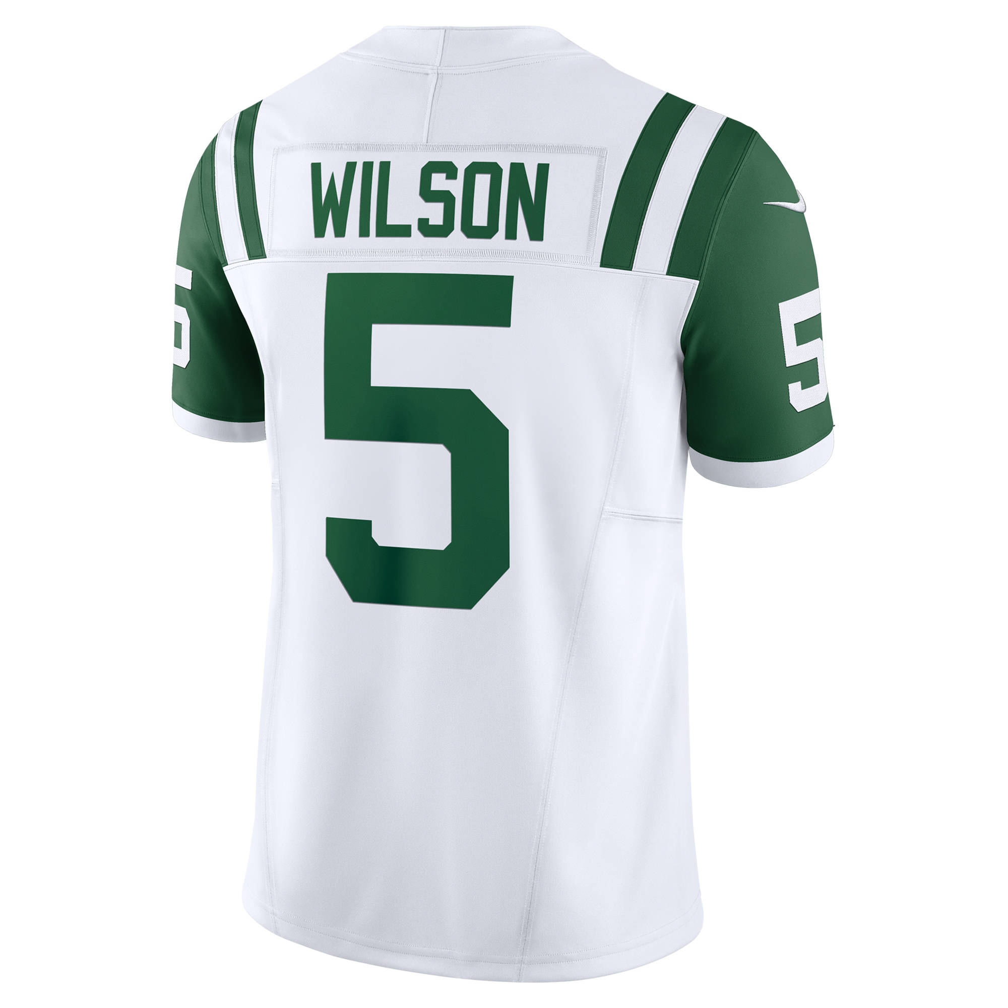 Garrett Wilson New York Jets Nike Classic Alternate Vapor FUSE Limited Jersey White - Image 3