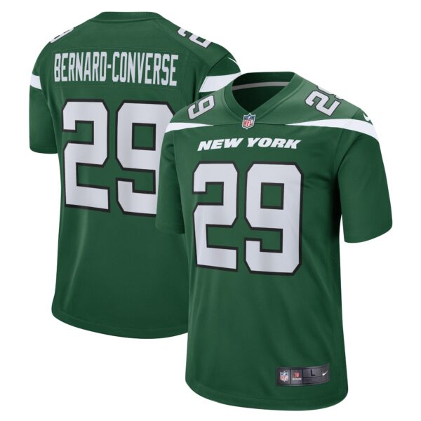 Jarrick Bernard Converse New York Jets Nike Game Jersey Gotham Green