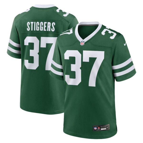Qwantez Stiggers New York Jets Nike Team Game Jersey Legacy Green