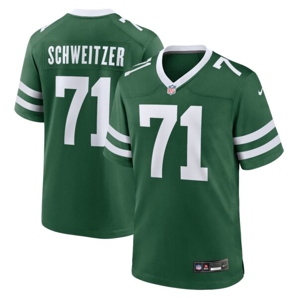 Wes Schweitzer New York Jets Nike Team Game Jersey Legacy Green