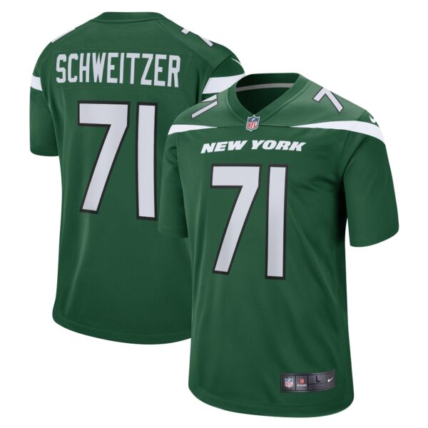 Wes Schweitzer New York Jets Nike Game Jersey Green