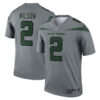 Zach Wilson New York Jets Nike Inverted Legend Player Performance Top Gray