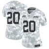 Women New York Jets #20 Breece Hall 2024 FUSE Arctic Camo Salute To Service Limited Football Stitched Jersey
