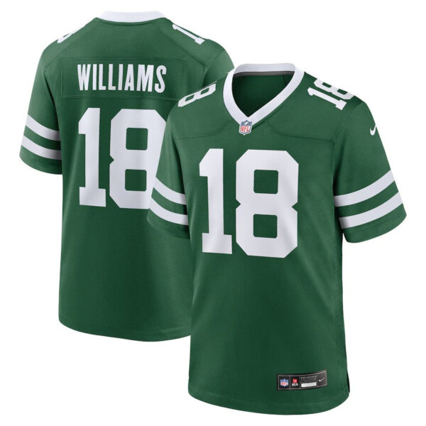 New York Jets #18 Mike Williams Game Jersey Legacy Green