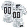 Women New York Jets Active Player Custom 2024 FUSE Arctic Camo Salute To Service Limited Football Stitched Jersey