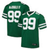 New York Jets #99 Will Mcdonald IV Green Throwback Limited Football Jersey
