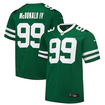 New York Jets #99 Will Mcdonald IV Green Throwback Limited Football Jersey