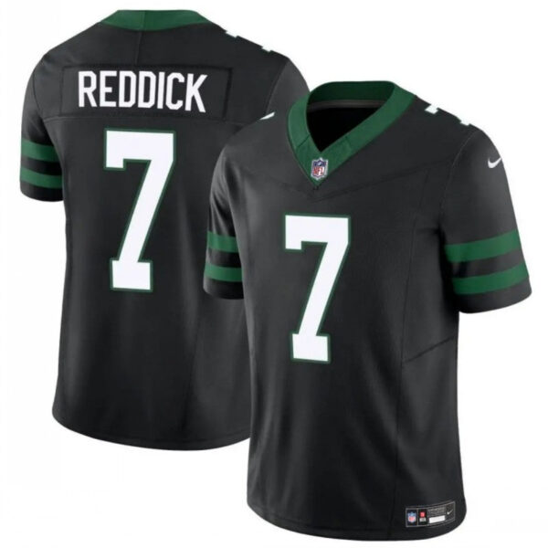 New York Jets #7 Haason Reddick Black Classic Alternate Vapor FUSE Limited Stitched Football Jersey