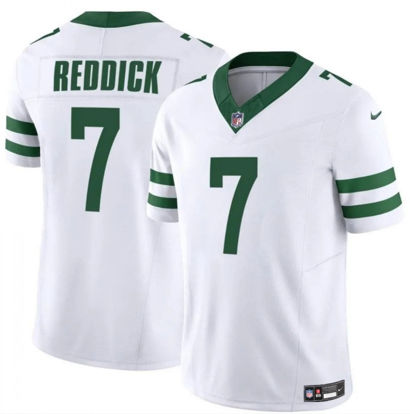 New York Jets #7 Haason Reddick White Classic Alternate Vapor FUSE Limited Stitched Football Jersey