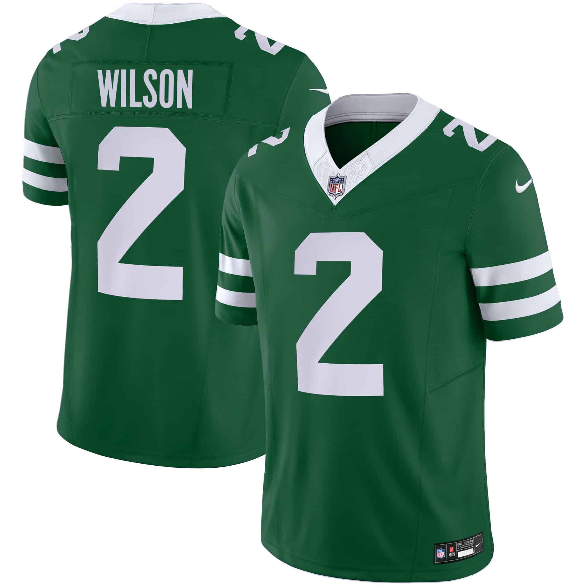 Men’s Jets Legacy Limited Jersey – All Stitched – Green – Zach Wilson