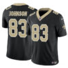 New Orleans Saints #83 Juwan Johnson Black 2023 FUSE Vapor Untouchable Jersey