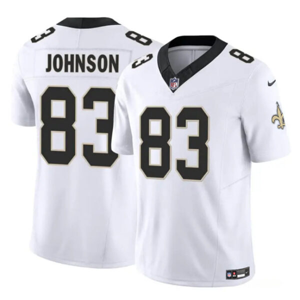 New Orleans Saints #83 Juwan Johnson White 2023 FUSE Vapor Untouchable Jersey