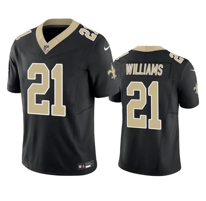 New Orleans Saints #21 Jamaal Williams Black 2023 FUSE Vapor Untouchable Jersey Jersey