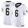 New Orleans Saints #6 Willie Gay White 2023 FUSE Vapor Limited Jersey
