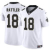 New Orleans Saints #18 Spencer Rattler White FUSE Vapor Limited Jersey