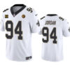 New Orleans Saints #94 Cameron Jordan White 2023 FUSE With 4-Star C Patch And Jersey