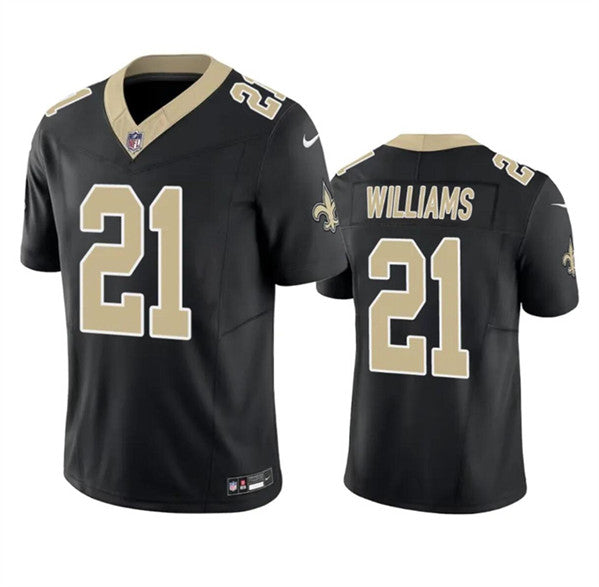 New Orleans Saints #21 Jamaal Williams Black 2023 FUSE Vapor Untouchable Limited Football Stitched Jersey
