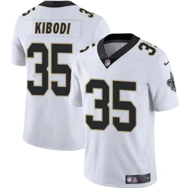New Orleans Saints #35 Jacob Kibodi White Vapor Limited Stitched Football Jersey