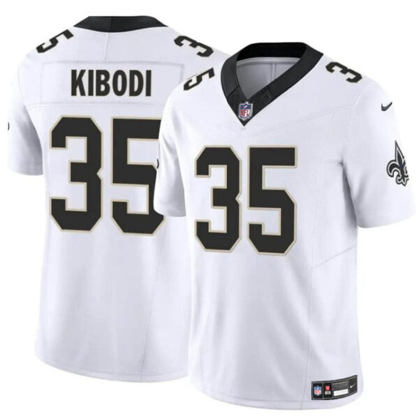 New Orleans Saints #35 Jacob Kibodi White FUSE Vapor Limited Stitched Football Jersey