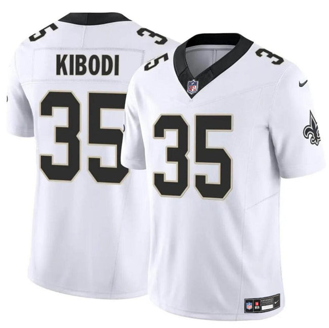 New Orleans Saints #35 Jacob Kibodi White FUSE Vapor Limited Stitched Football Jersey
