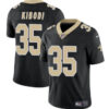 New Orleans Saints #35 Jacob Kibodi Black Vapor Limited Stitched Football Jersey