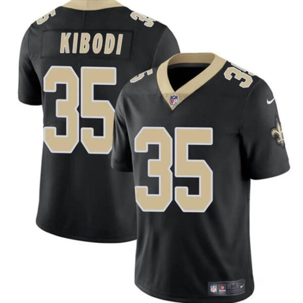 New Orleans Saints #35 Jacob Kibodi Black Vapor Limited Stitched Football Jersey