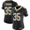 New Orleans Saints #35 Jacob Kibodi Black Vapor Stitched Game Jersey