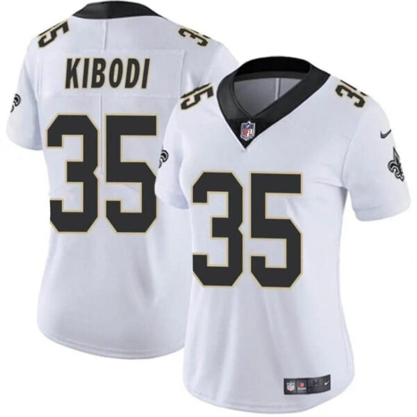 New Orleans Saints #35 Jacob Kibodi White Vapor Stitched Game Jersey