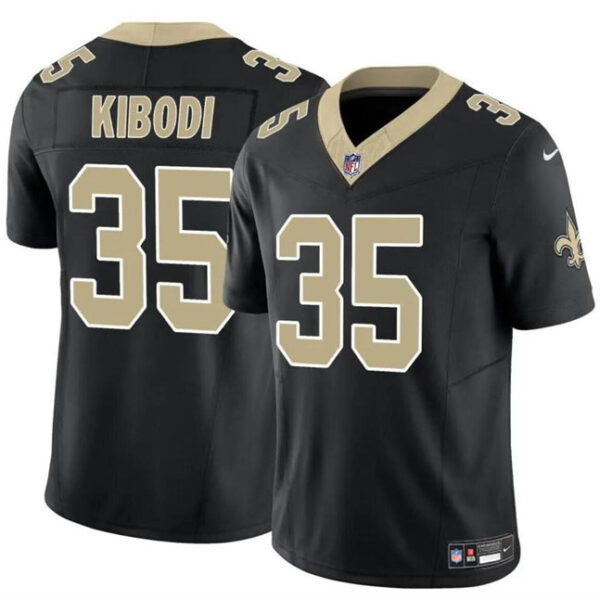 New Orleans Saints #35 Jacob Kibodi Black FUSE Vapor Limited Stitched Football Jerseyjp