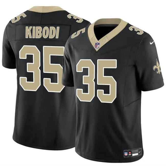 New Orleans Saints #35 Jacob Kibodi Black FUSE Vapor Limited Stitched Football Jerseyjp